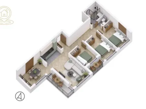 Prodaja, trosoban stan, 91m², Petrovaradin, Novi Sad - image 1