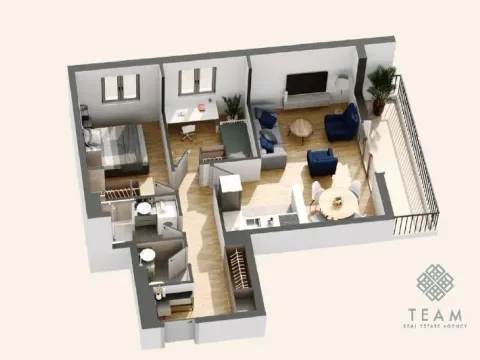 Prodaja, dvosoban stan, 61m², Donja Lastva, Tivat - image 7