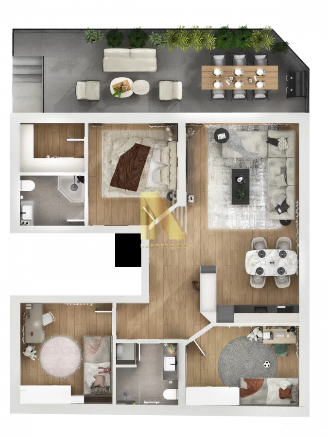 Prodaja, trosoban stan, 72m², Telep, Novi Sad Sve Podlokacije