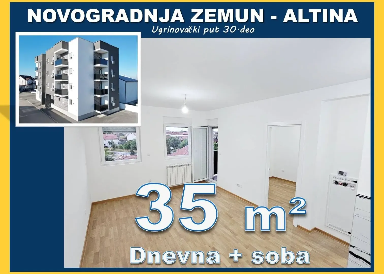 Prodaja, jednosoban stan, 35m², Altina, Beograd