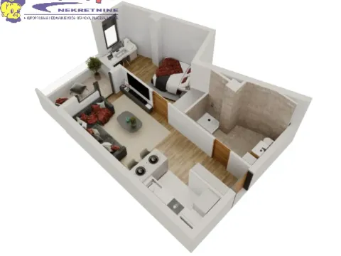 Sale, one bedroom apartment, 42m², Salajka, Novi Sad Sve Podlokacije