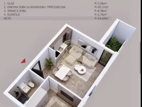 Prodaja, jednosoban stan, 34m², Palilula, Niš - image 2