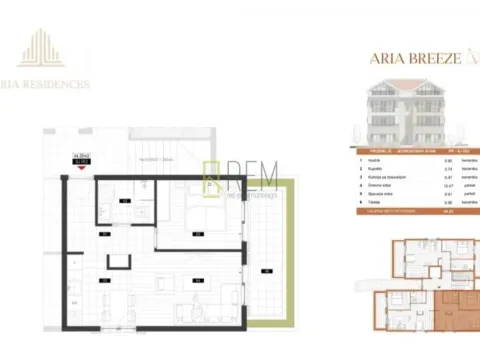 Prodaja, jednosoban stan, 49m², Mrčevac, Tivat - image 5