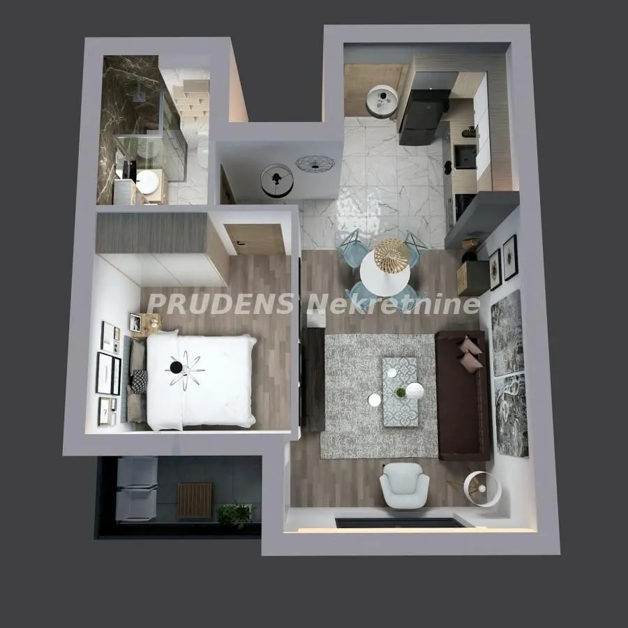 Sale, two bedroom apartment, 41m², Banja Vrdnik, Irig