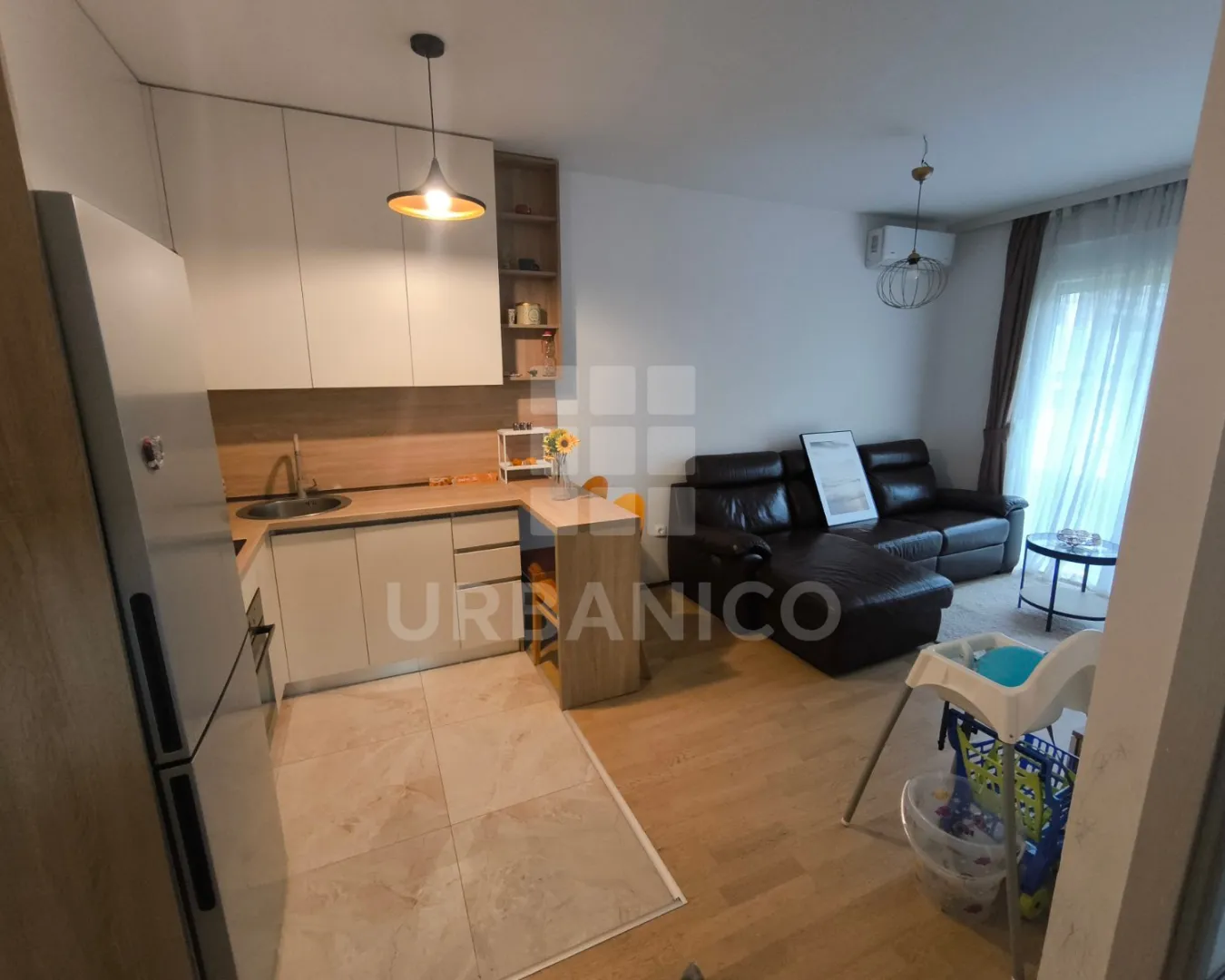 Rent, one bedroom apartment, 37m², Central Point, Podgorica