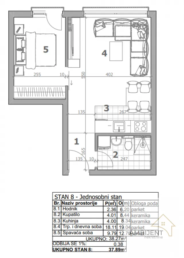 Prodaja, dvosoban stan, 37m², Banjica, Voždovac Sve Podlokacije