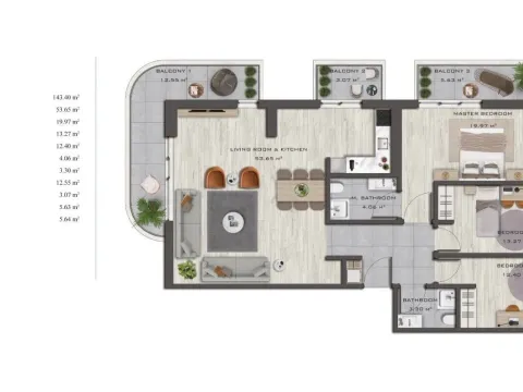 Prodaja, jednosoban stan, 50m², Bar, Crna Gora - image 15