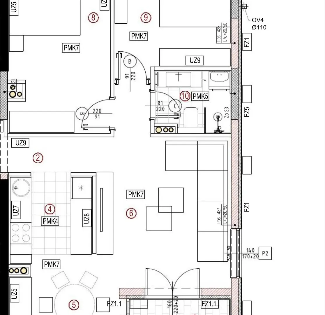 Prodaja, dvosoban stan, 72m², Bijela, Herceg Novi