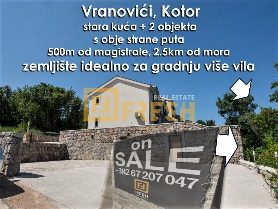 Prodaja, plac, 2548m², Kotor, Crna Gora