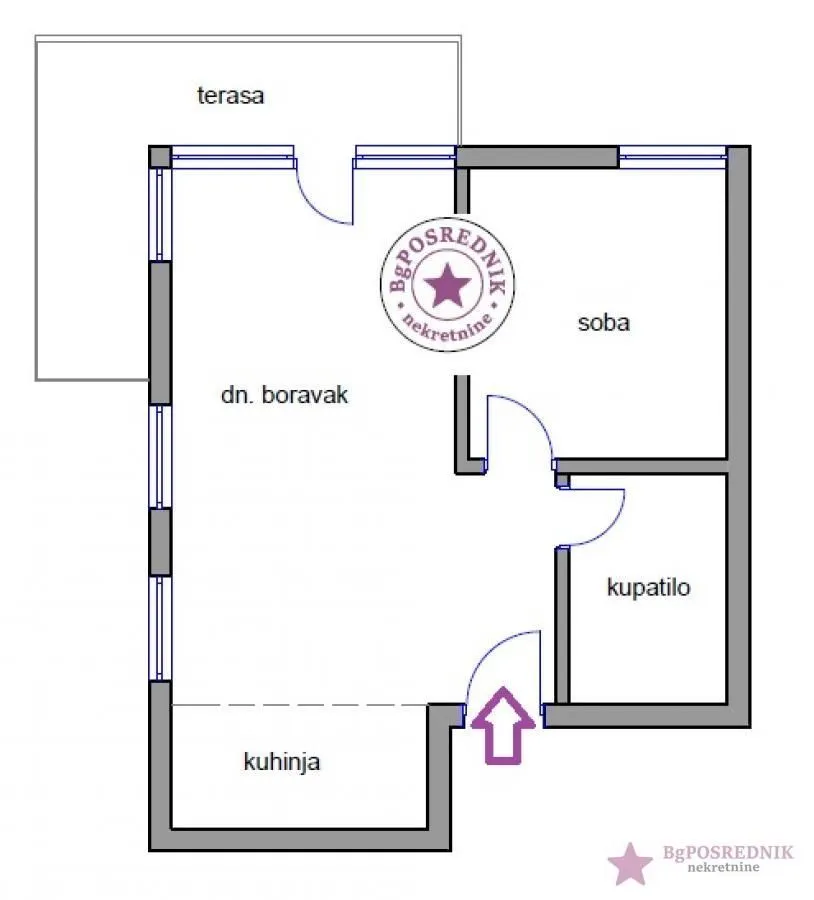 Prodaja, dvosoban stan, 51m², Višnjička Banja, Palilula Sve Podlokacije