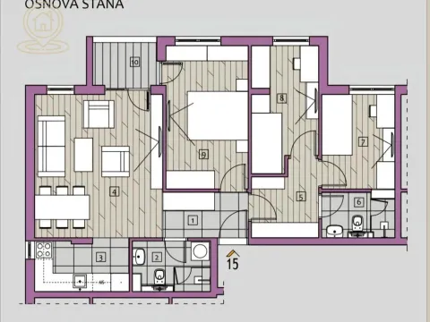 Prodaja, trosoban stan, 72m², Medijana, Niš - image 11