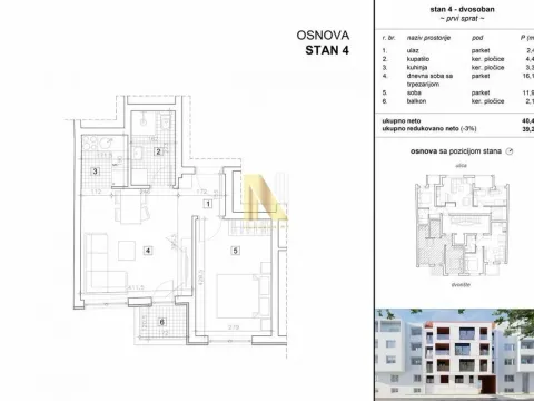 Prodaja, jednosoban stan, 39m², Grbavica, Novi Sad Sve Podlokacije - image 3