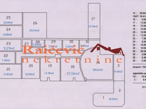 Rent, office space, 195m², Savski Venac, Beograd - image 20