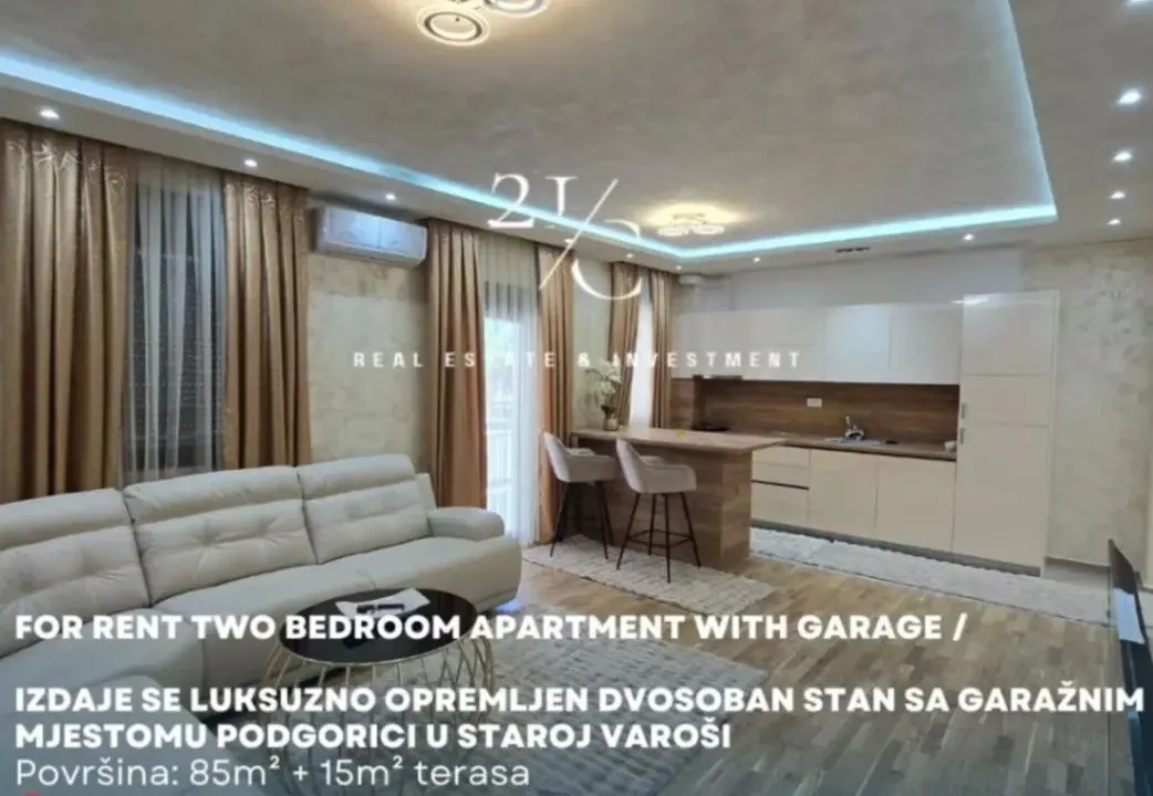 Izdavanje, dvosoban stan, 100m², Stara Varoš, Podgorica