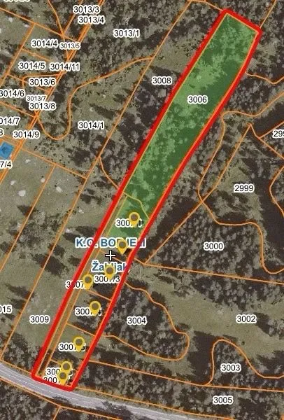 Prodaja, plac, 6072m², Borje, Žabljak
