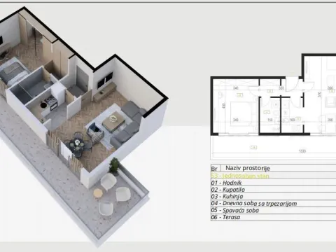 Prodaja, jednosoban stan, 42m², Budva, Crna Gora - image 24