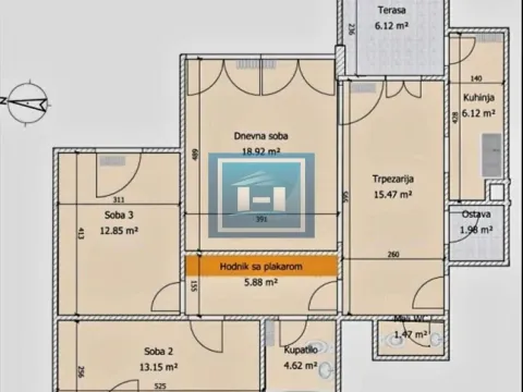 Prodaja, trosoban stan, 80m², Centar, Jagodina - image 13