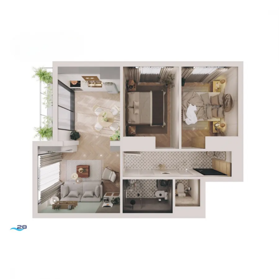 Prodaja, stan, 60m², Bečići, Budva