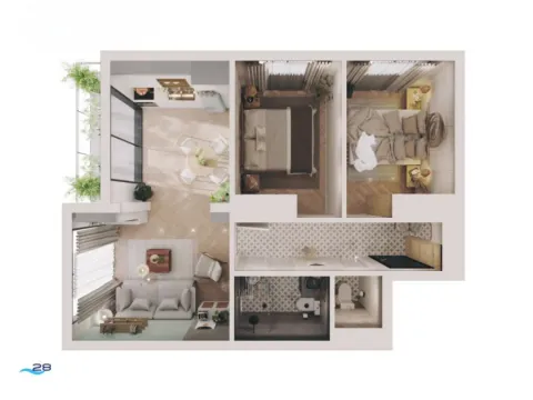 Prodaja, stan, 60m², Bečići, Budva