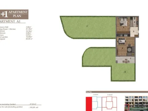 Sale, one bedroom apartment, 47m², Baošići, Herceg Novi - image 6