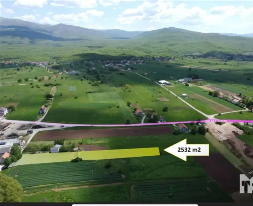 Prodaja, plac, 2532m², Gornje Polje, Nikšić