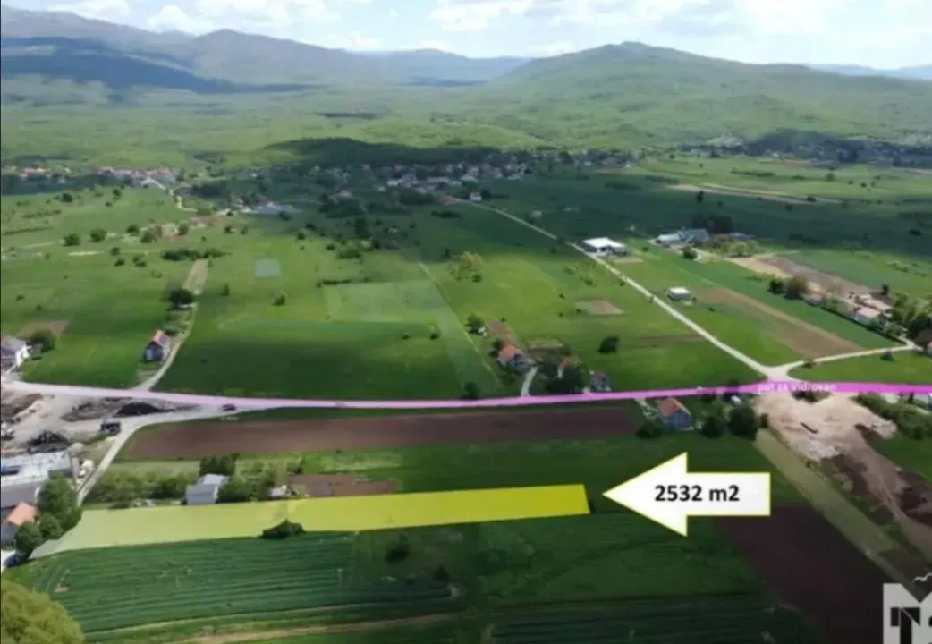 Prodaja, plac, 2532m², Gornje Polje, Nikšić