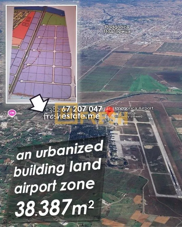 Prodaja, plac, 38387m², Ostalo, Podgorica