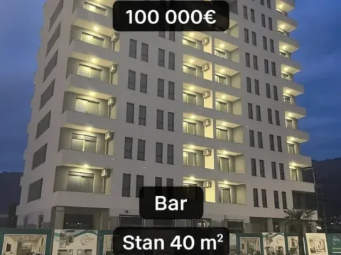 Prodaja, jednosoban stan, 40m², Bar, Crna Gora