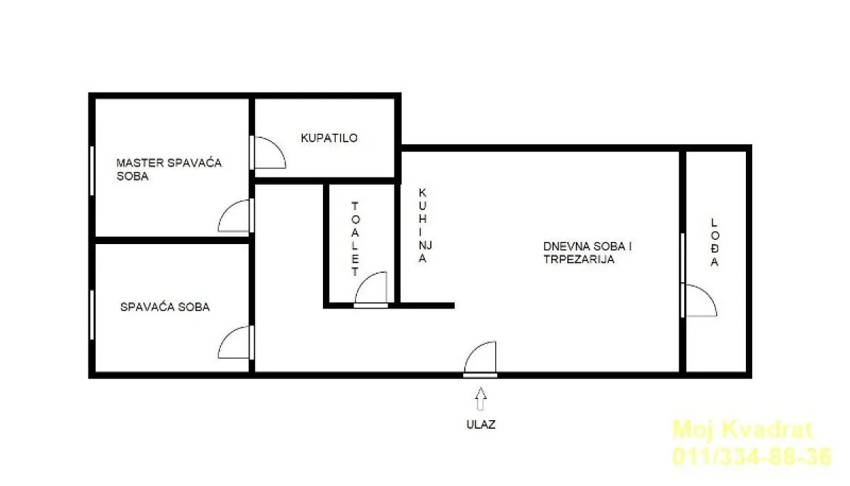 Prodaja, trosoban stan, 75m², Stari Grad, Beograd