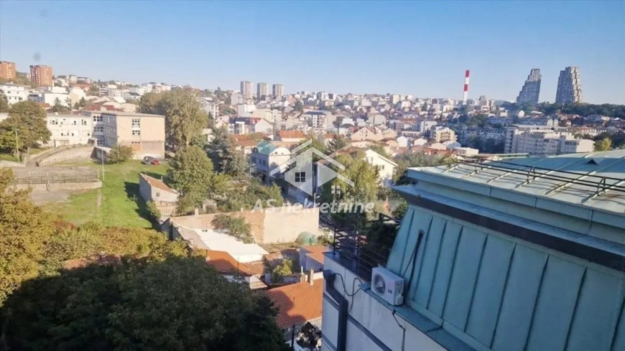 View of the cityscape from the rooftops.