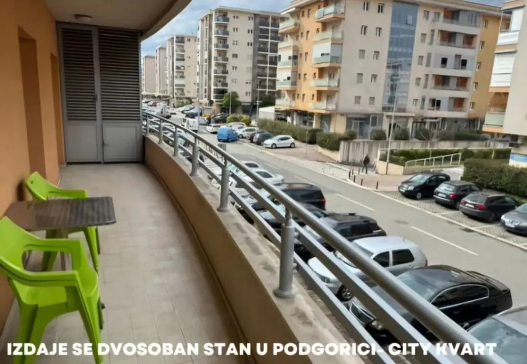 Izdavanje, dvosoban stan, 75m², City Kvart, Podgorica