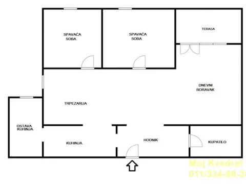 Sale, two bedroom apartment, 65m², Čukarica, Beograd - image 16