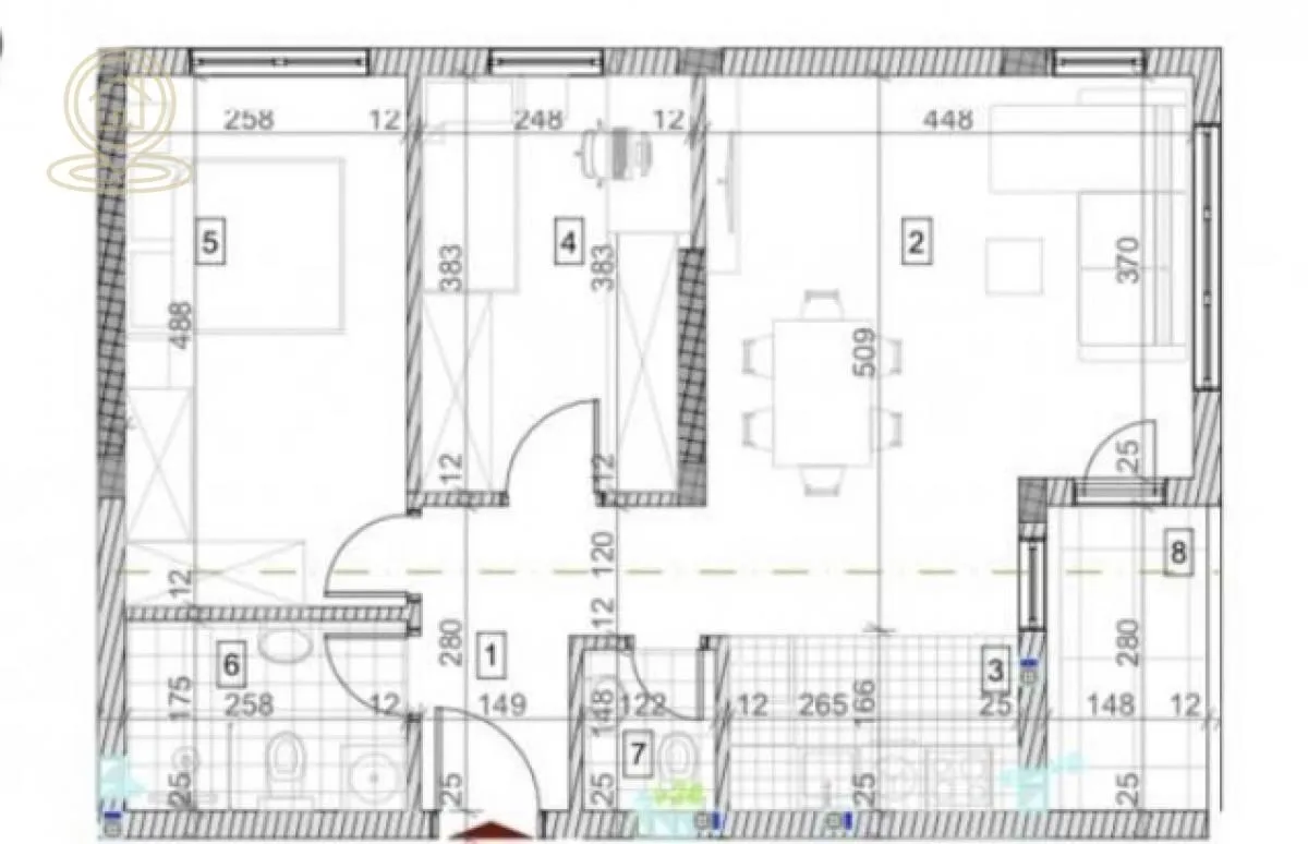 Prodaja, četvorosoban stan, 88m², Petrovaradin, Novi Sad