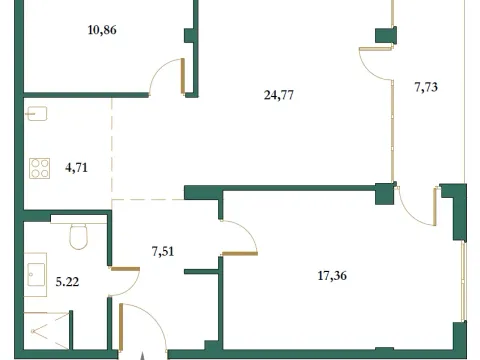 Prodaja, dvosoban stan, 78m², Centar, Kolašin - image 9