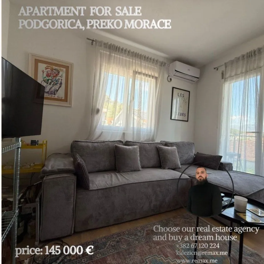 Prodaja, jednosoban stan, 47m², Preko Morače, Podgorica