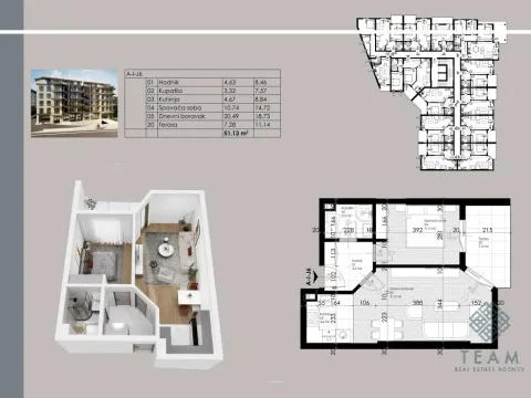 Sale, one bedroom apartment, 51m², Ljubović, Podgorica - image 3