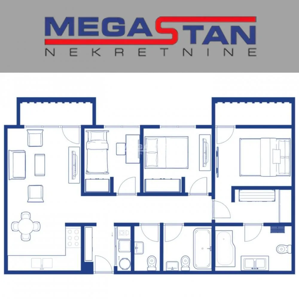 Prodaja, trosoban stan, 110m², Savski Venac, Beograd