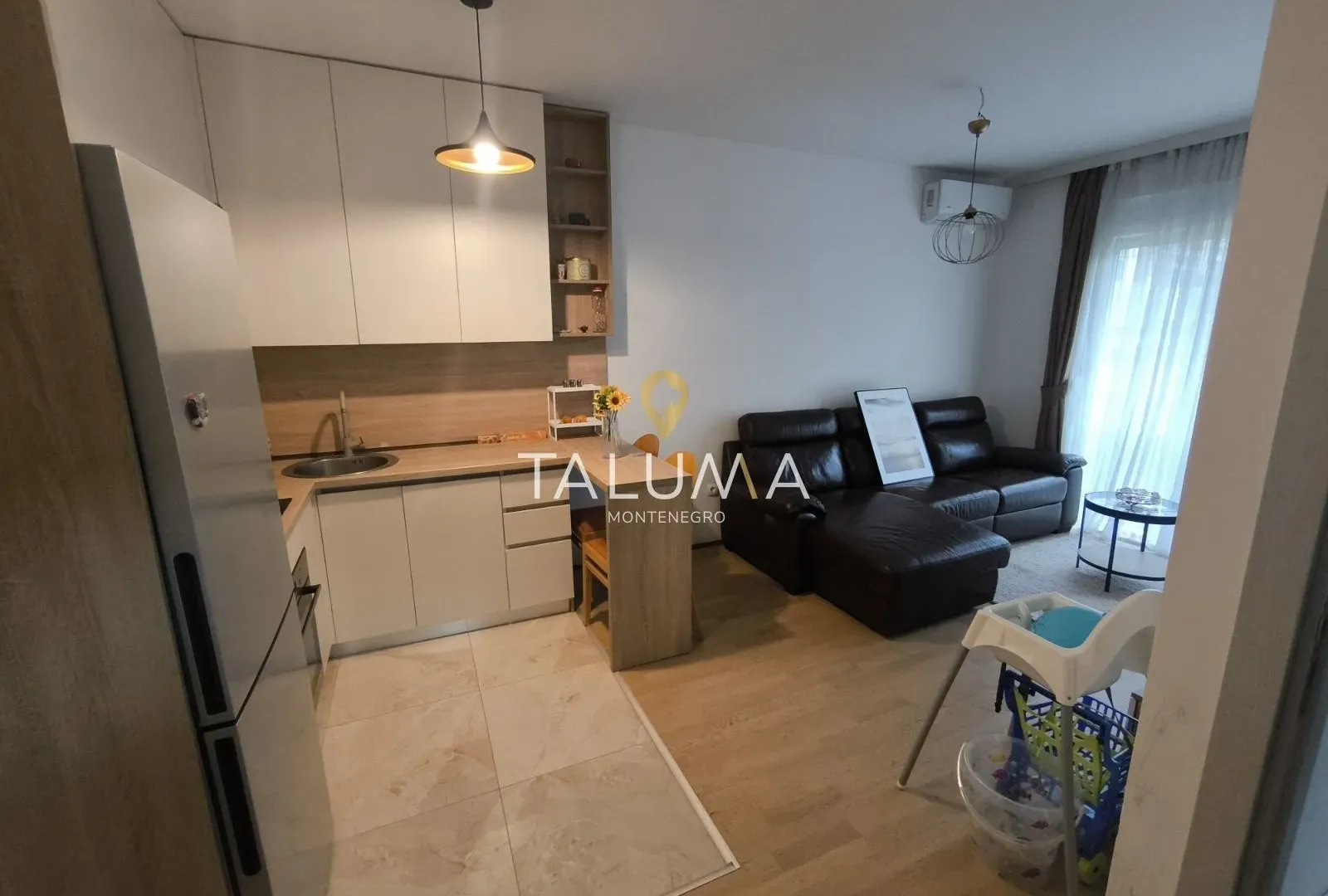 Rent, one bedroom apartment, 37m², City Kvart, Podgorica