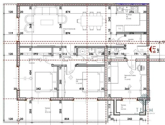 Sale, three bedroom apartment, 358m², Dubovica, Budva
