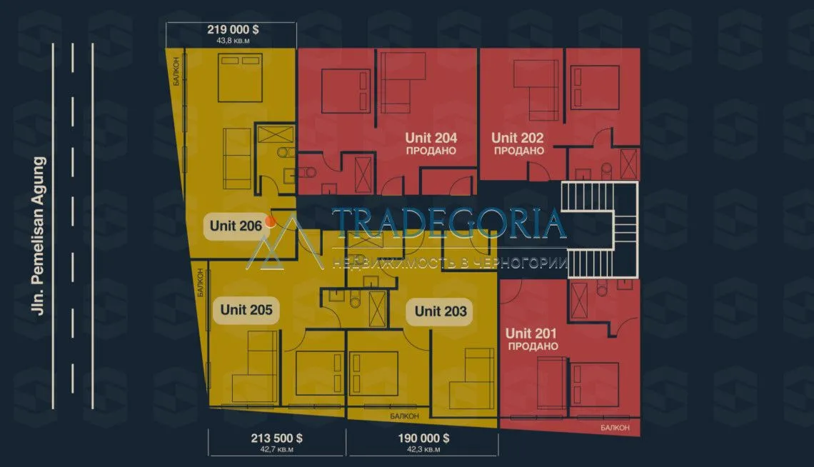 Prodaja, jednosoban stan, 42m², Pali, Bijelo Polje