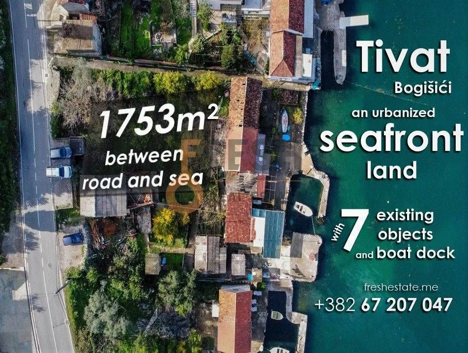 Prodaja, plac, 1753m², Tivat, Crna Gora
