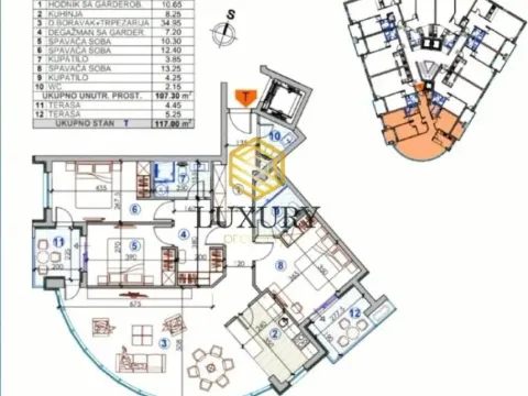 Prodaja, trosoban stan, 117m², Zagorič, Podgorica - image 8