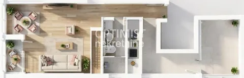 Floor plan of the property showing room layout and furniture. - image 3