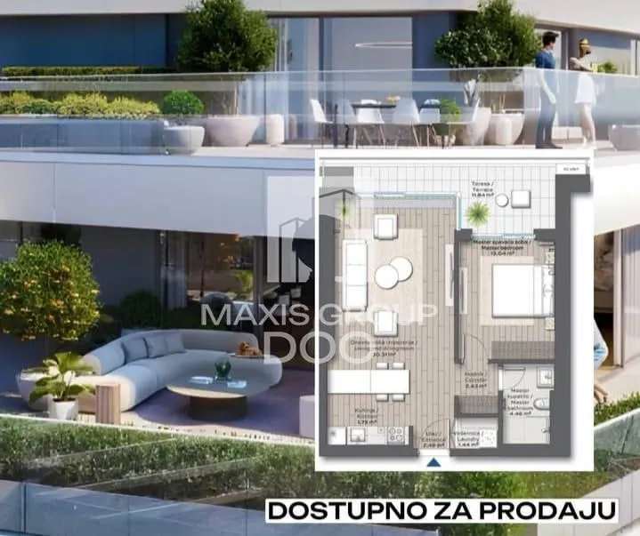 Prodaja, četvorosoban stan, 66m², Savski Venac, Beograd