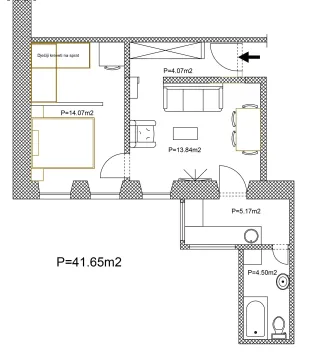 Prodaja, jednosoban stan, 42m², Centar, Podgorica - image 2
