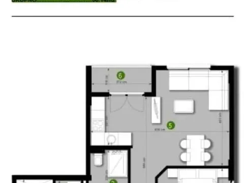 Sale, one bedroom apartment, 50m², Čeluga, Bar - image 3