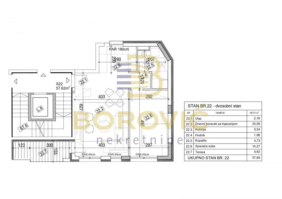 Prodaja, dvosoban stan, 57m², Tašmajdan, Palilula Sve Podlokacije