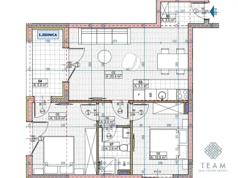 Prodaja, dvosoban stan, 62m², Ljubović, Podgorica - image 3