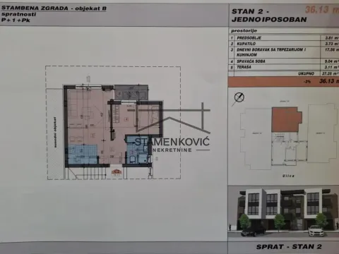 Prodaja, dvosoban stan, 36m², Adice, Novi Sad Sve Podlokacije