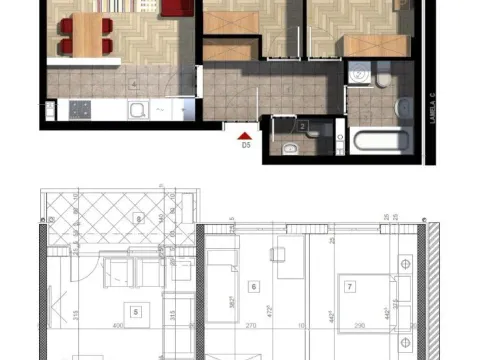 Izdavanje, dvosoban stan, 63m², Stari Aerodrom, Podgorica - image 10